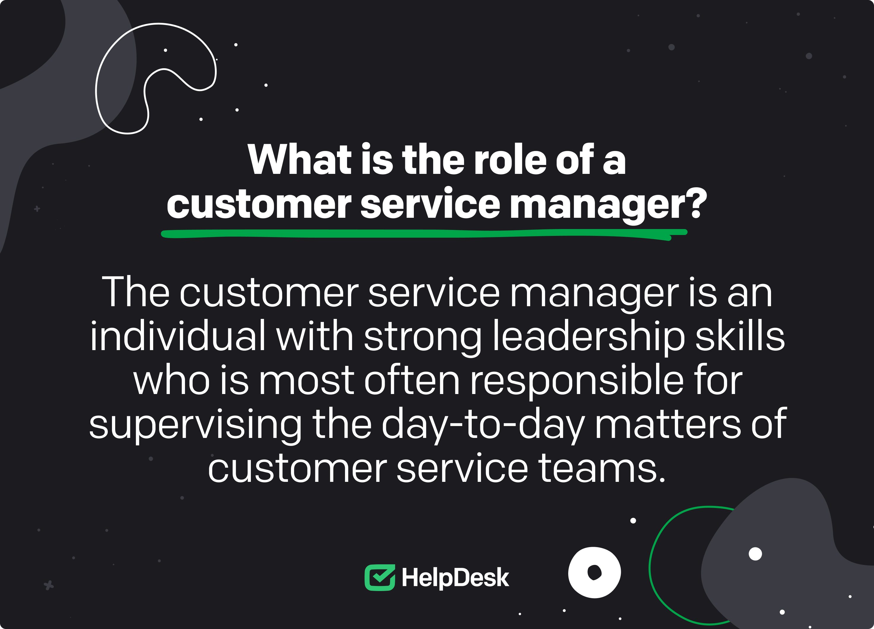 What Is The Meaning Of Customer Service Manager