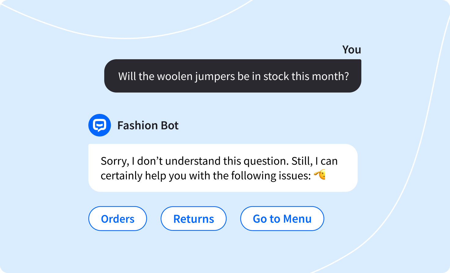 chatbot buttons