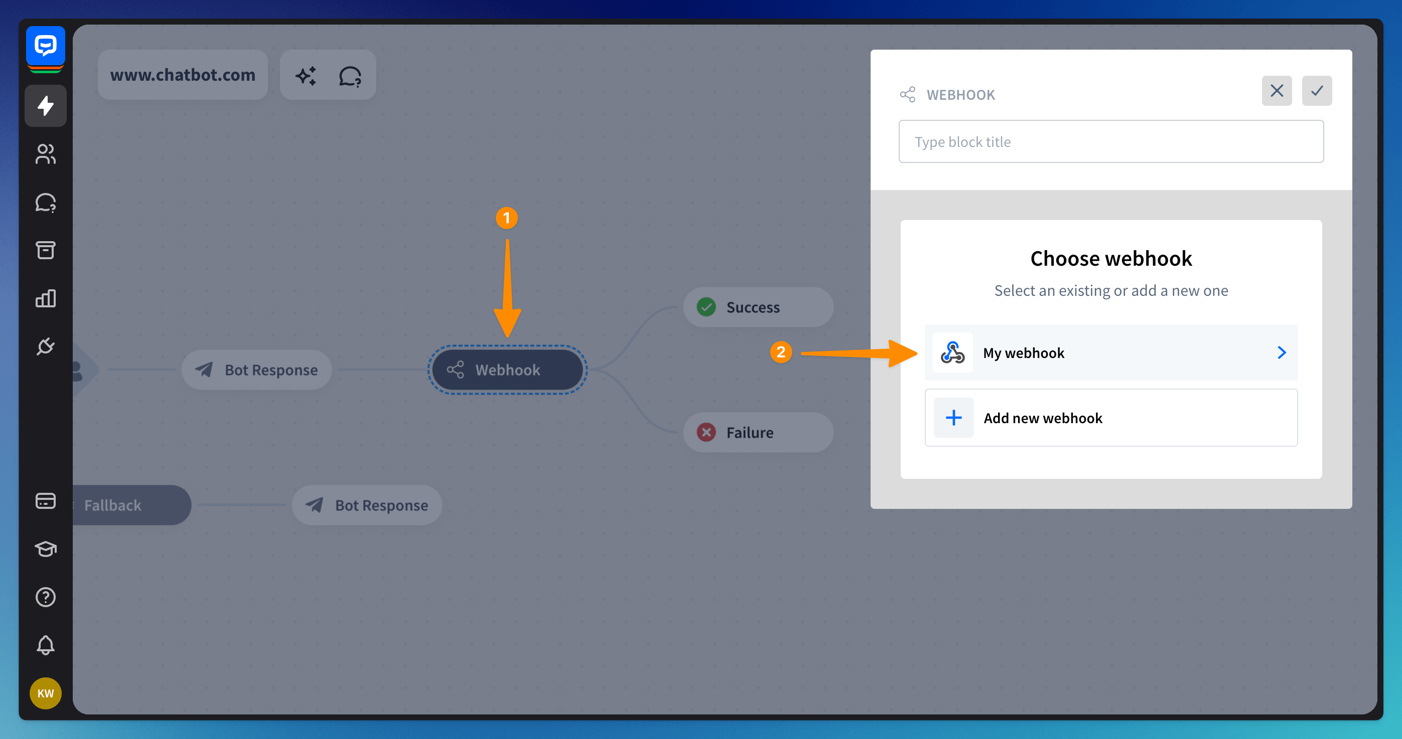 Adding webhook to your bot