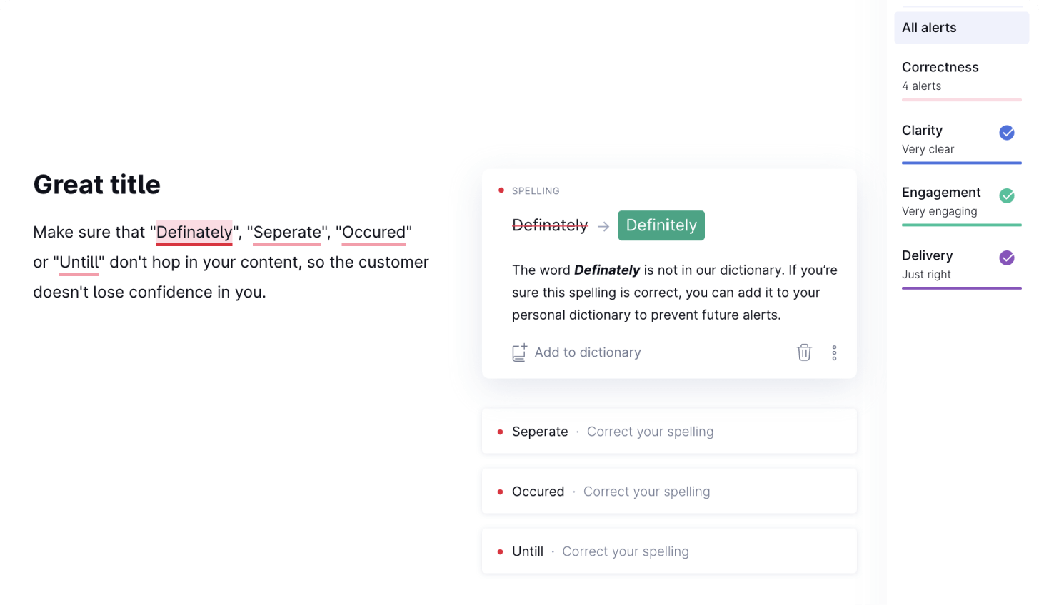 Grammarly app.