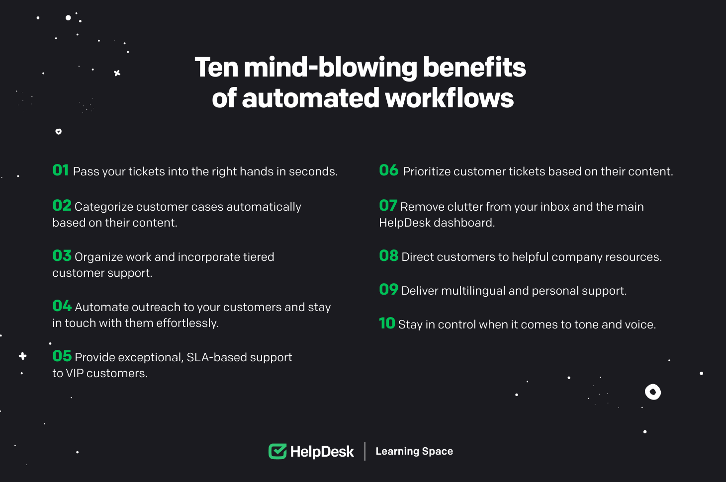 Ten mind-blowing benefits of automated workflows.