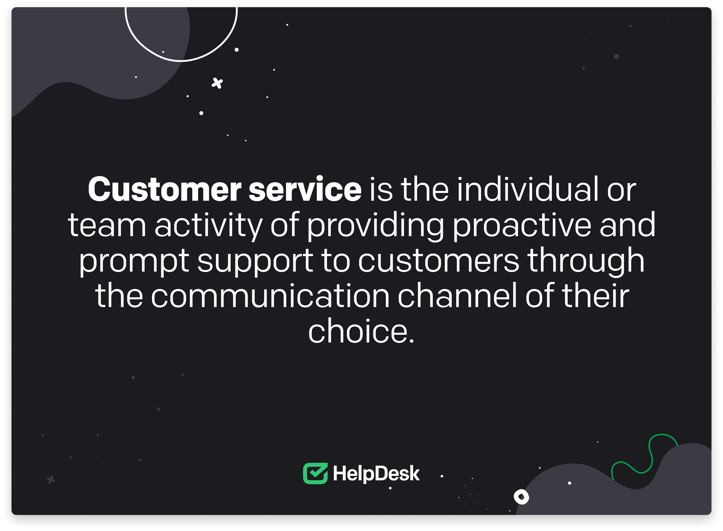 What CS stands for? Definition of customer service.