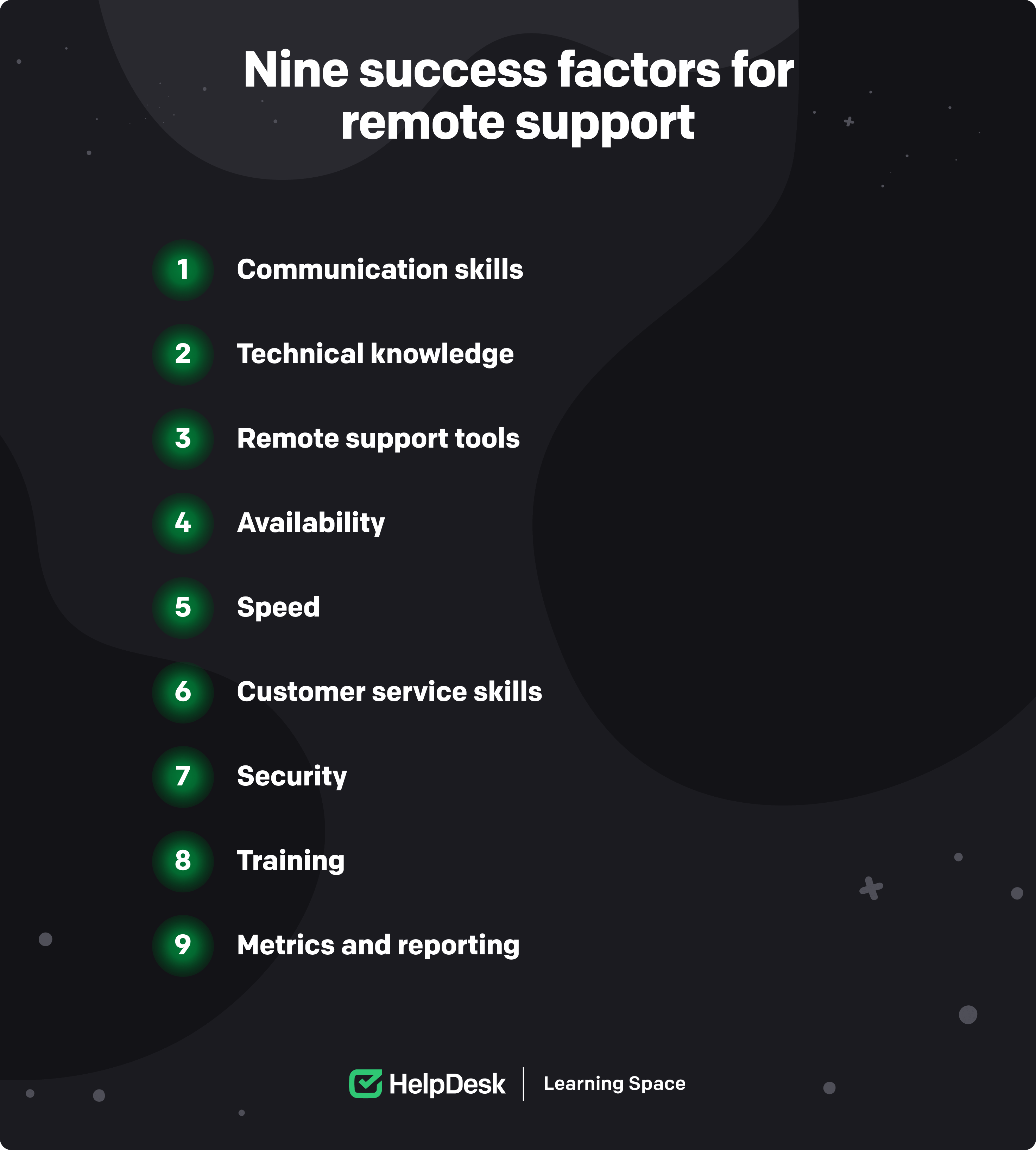 Nine success factors for remote support
