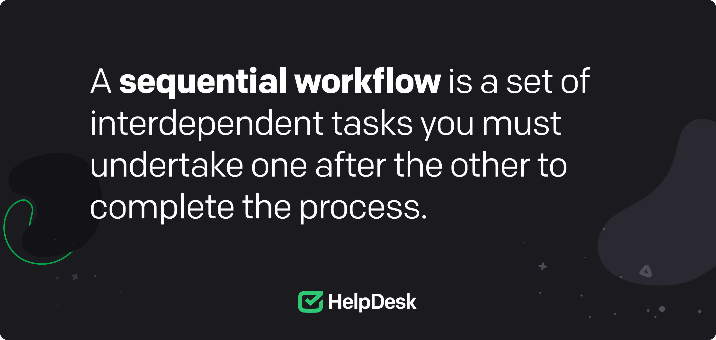 A definition of the sequential flow.