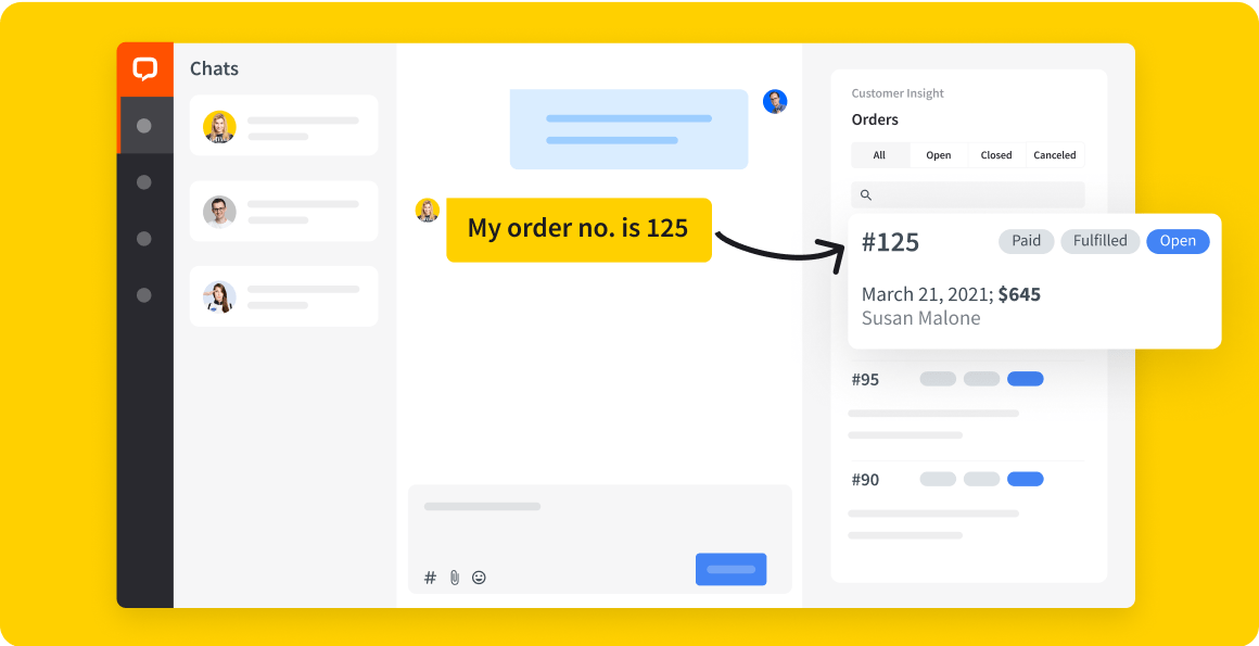 Preview order feature view