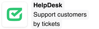 HelpDesk: Support customers by tickets