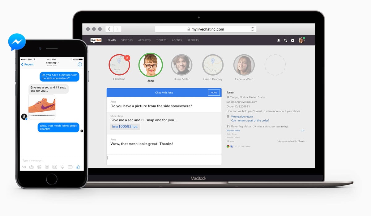 can i talk to a live person at facebook messenger