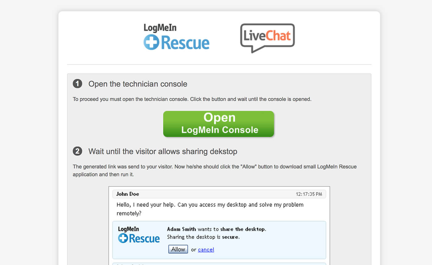 logmein rescue desktop app download